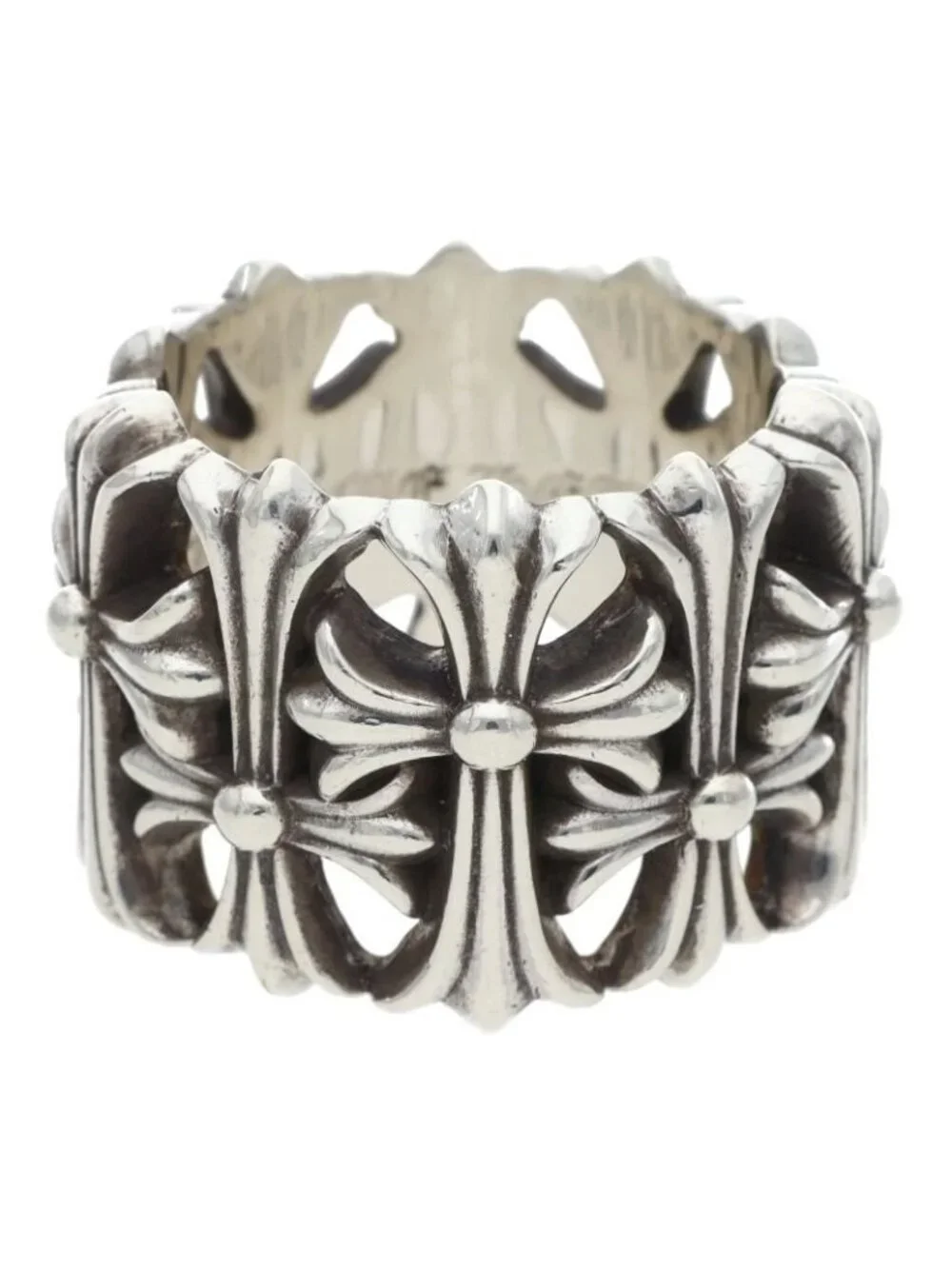 Chrome Hearts Cemetery Cross Silver Ring